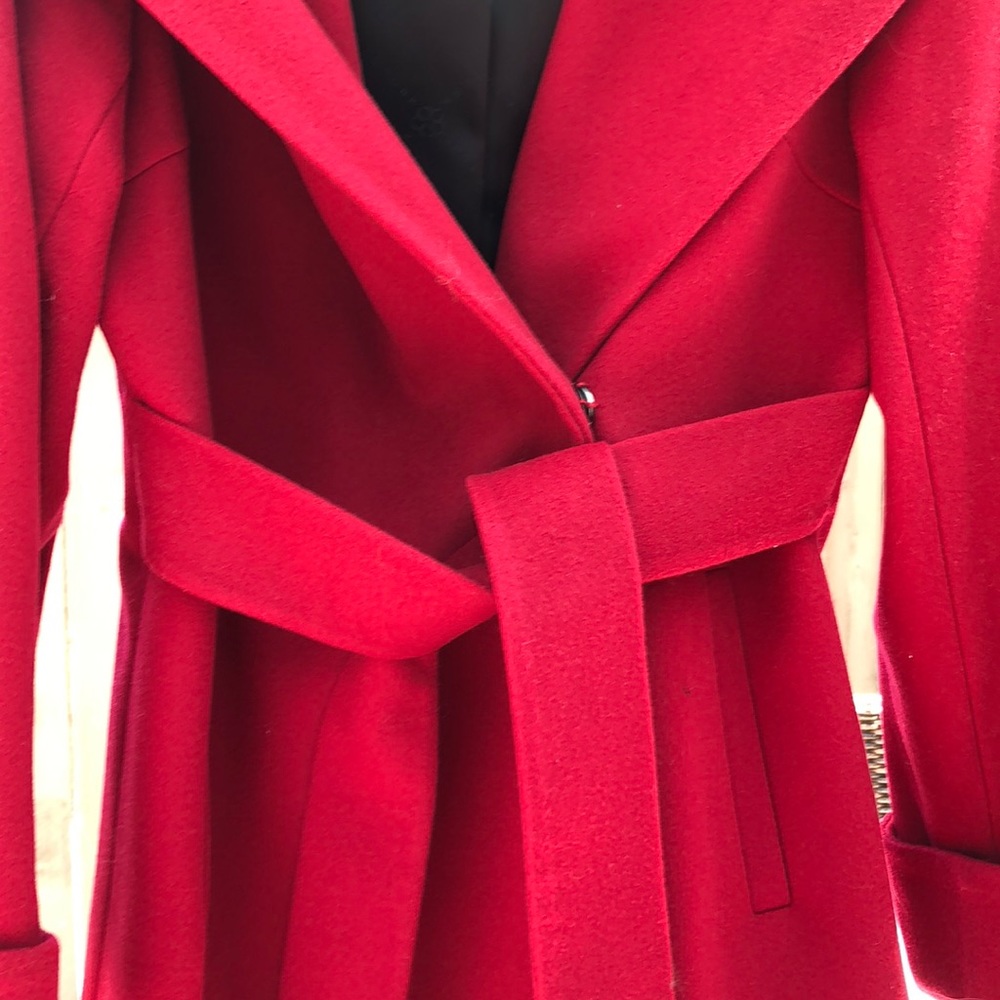 Trina Turk Red Wool Coat